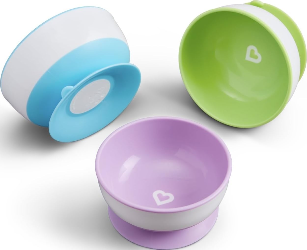 Munchkin Stay Put Suction Bowls 6+ Months 3 Pack