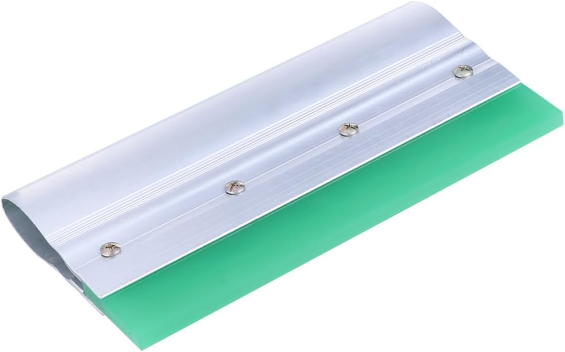 ARTIBETTER Rubber Squeegee Kit for Screen Printing 25cm Length Sturdy Rubber Blade with Aluminum Handle for DIY Projects Random Color