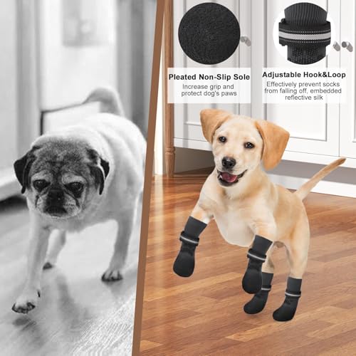 BINGPET-Dog-Socks-to-Prevent-Licking-Paws-for-Hardwood-Floors-Anti-SlipWaterproof-Dog-Shoes-for-ColdHot-PavementTraction-Control-Dog-Boots-Paw-Protectors-for-Puppy-Small-Medium-Large-Senior-Dogs BINGPET Dog Socks to Prevent Licking Paws for Hardwood Floors Anti SlipWaterproof Dog Shoes for ColdHot PavementTraction Control Dog Boots Paw Protectors for Puppy Small Medium Large Senior Dogs