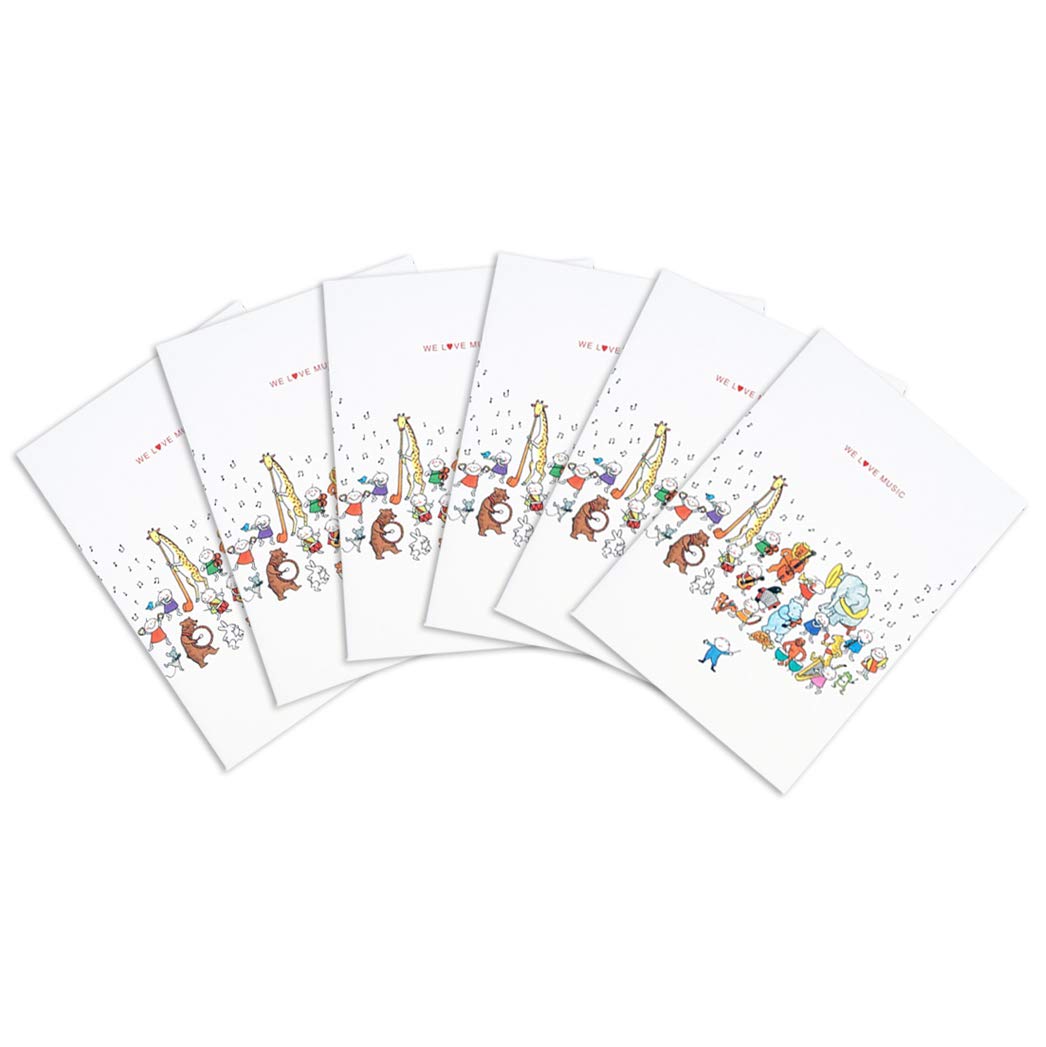 Frontia Notebooks 6 Pack (Set of 6) College School Journal Paper Sheets A5 5.8x8.3" 8mm Ruled Japanese Stationery