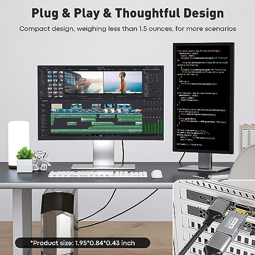 Adaptador HDMI a DisplayPort 4K 60Hz UANTIN miniatura 6