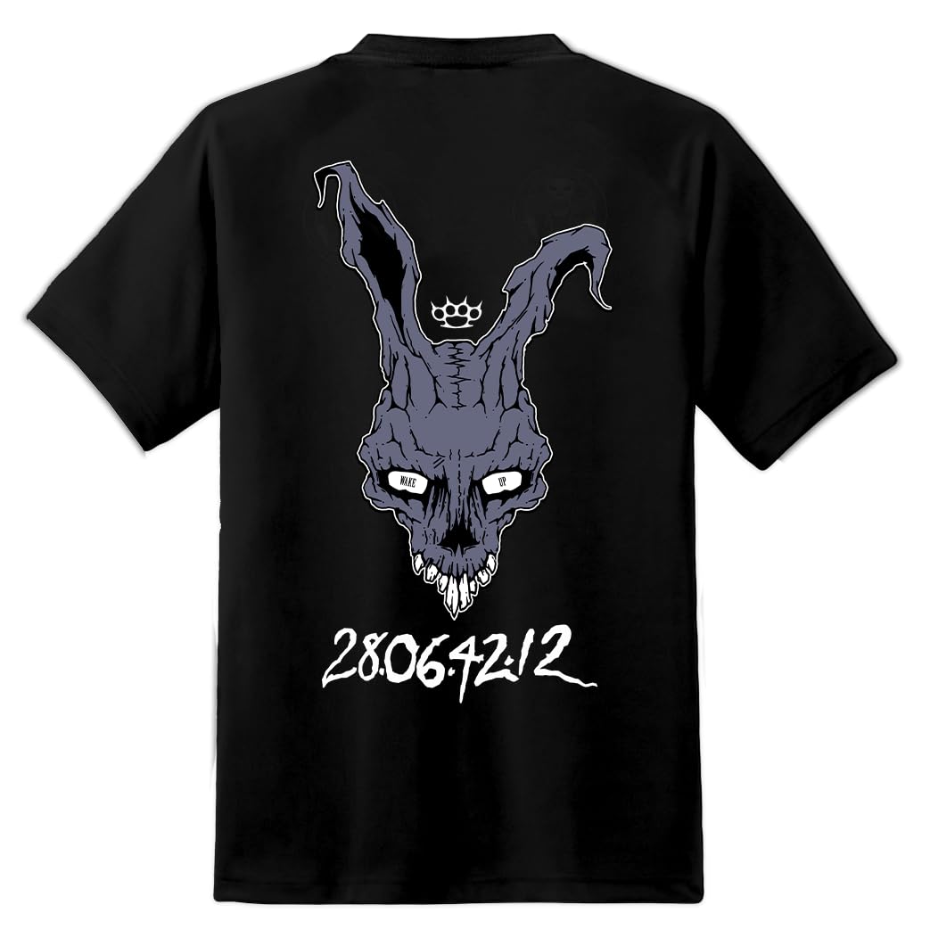 Donnie Darko Movie Frank Rabbit Mens T Shirt Halloween Horror (UK, Alpha, S, M, Regular, Regular) Black