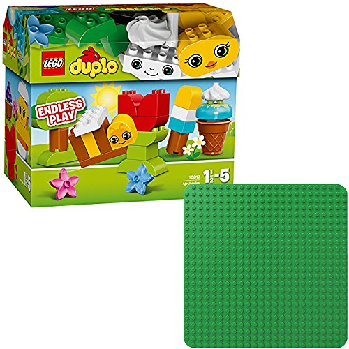 Preisvergleich Produktbild LEGO Duplo 2er Set 10817 2304 Kreatives Bauset + Grüne Bauplatte