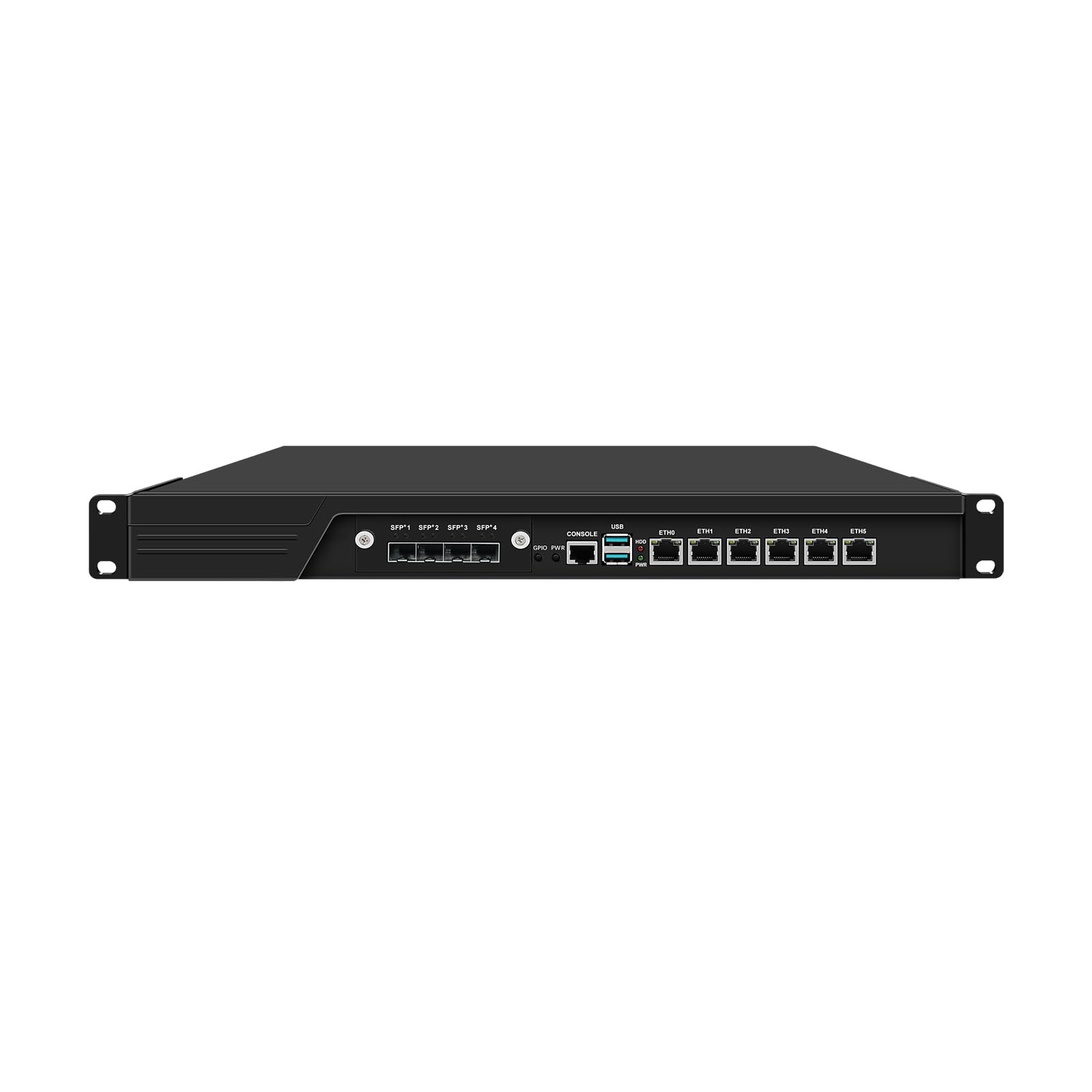 1U Firewall Appliance 10GbE with Redundancy Power Supply, PFSense, Mikrotik, OPNsense, VPN, I7 12700, RJ59, 6 x 2.5GbE LAN, 4 x SFP+, Support 19-24V DC, 32G RAM, 256G SSD