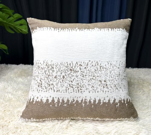 Housse de coussin en chenille douce lavable 45x45 pour protéger votre canapé - 4