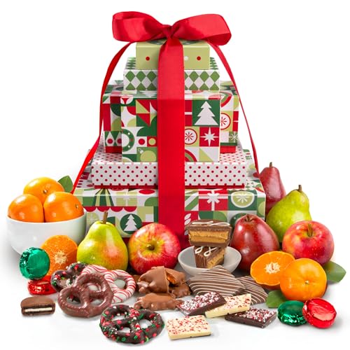Christmas Cheer Fruit & Chocolate Supreme Tower