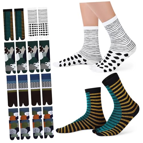 Calcetines Tabi de algodón para mujer Holibanna pack de 10 pares elásticos estilo geta