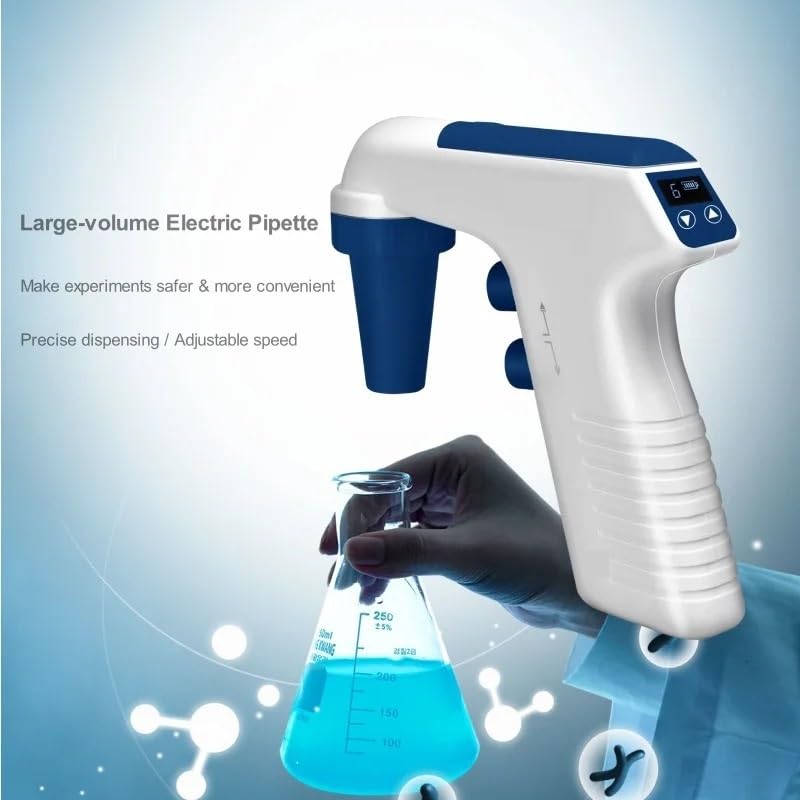 Pipeteadora eléctrica de Gran Capacidad, Bomba de pipeta motorizada, Controlador de pipeta de 0,1 a 100 ml con Membrana de 0,45 um.
