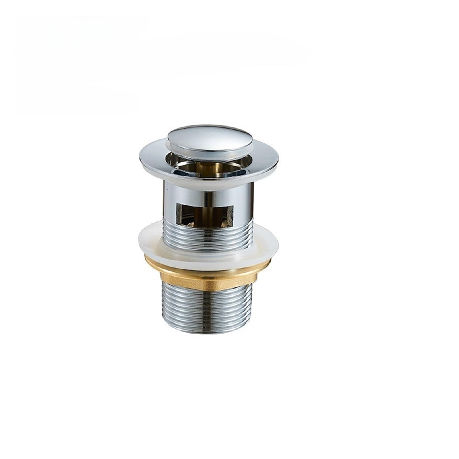 Sink Plug Pop Up Bathroom Sink Stopper Washbasin Pop Up Drain Plug Cover Waste Pipe Drainer With Or Without Overflow For Bath Accessories(D)