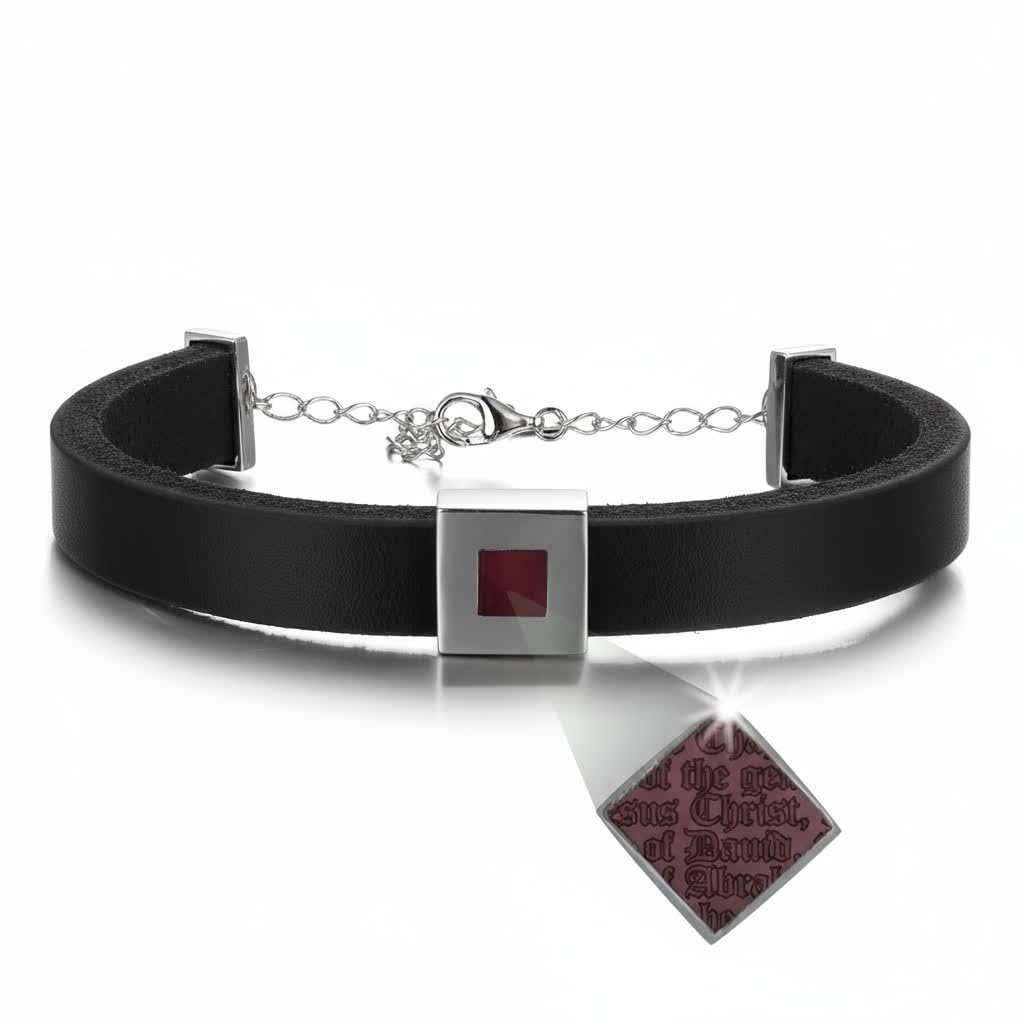 Nano Bible Leather Bracelet for Men and Women – Sterling Silver with Entire Holy KJV New Testament – Religious Christian Gift for Valentines, Birthday, or Anniversary – Unique Present for Husband, Wife, or Boyfriend