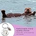 QUIHUD Otter Keychain Otter Gifts Cute Keychain Ring for Bags Backpacks Otter stuff - for Animal Lovers Christmas Birthday Gift for Girls