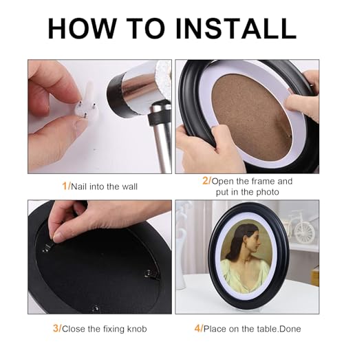 Voittozege 3 Pack Oval Picture Frames thumb #5