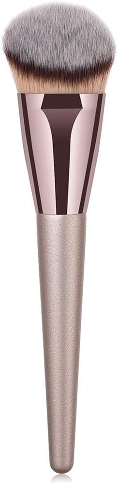 Foundation Brush Make Up Brush Petal-Shaped Loose Powder Foundation Brush Multifunctional Face Brush with Storage Case for Blending Liquid Cream Powder Cosmetics Makeup Tool (Rose Purple)