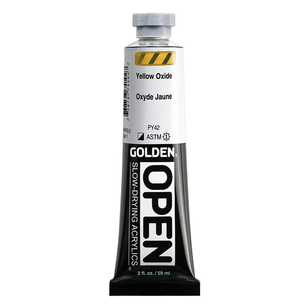 Golden : Open : Slow Drying Acrylic Paint : 59ml : Yellow Oxide I