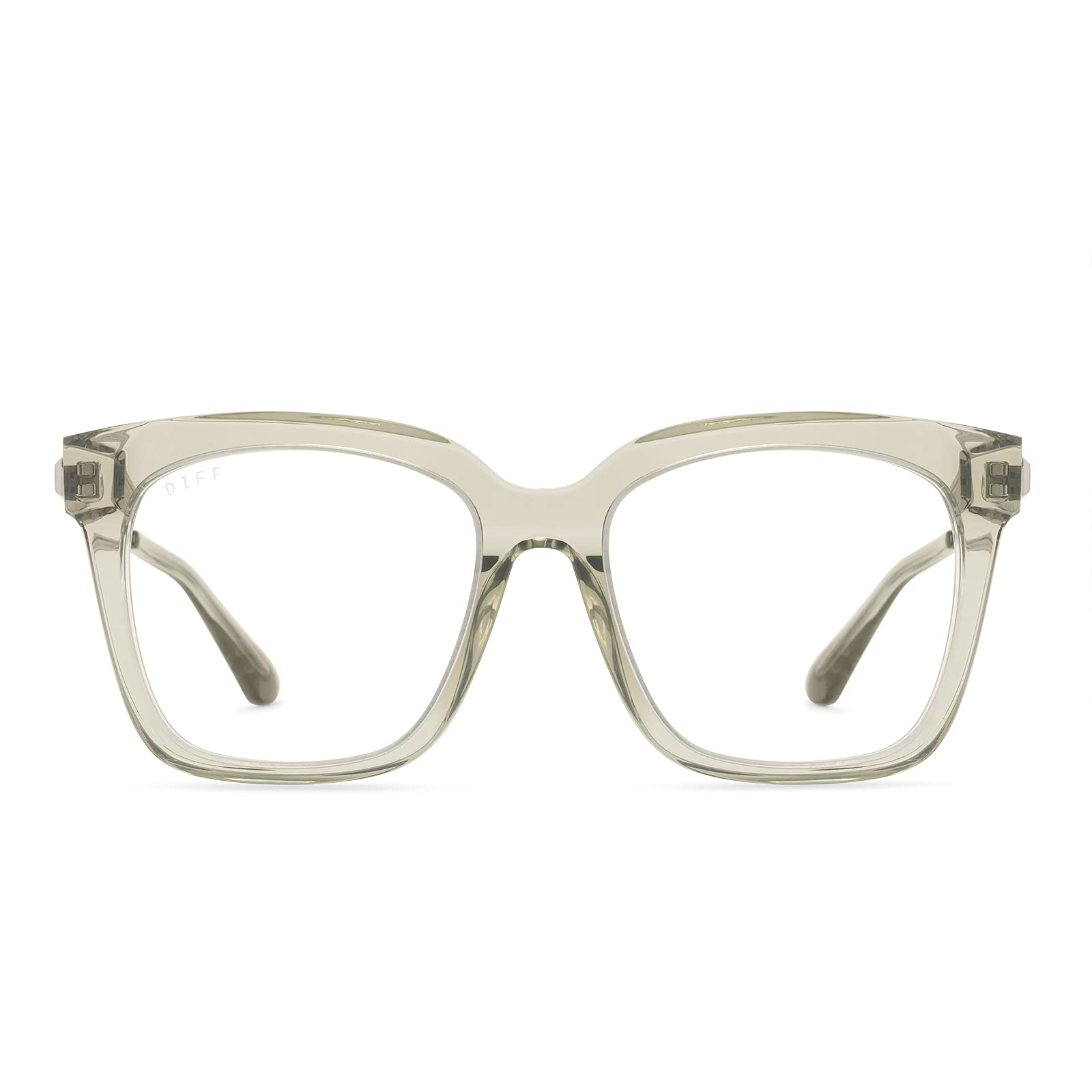 Jessie James Decker x DIFF - Bella - Designer Square Overszied UV400 Blue Light Blocking Glasses for Women