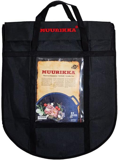 Muurikka Grill Pan, 58 cm, Outdoor Pan, Fire Pan with Legs - Made of Robust Rolled Steel for Campfires & Firepit & Grill