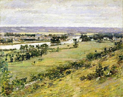 Tableau Vallée de la Seine Théodore Robinson peinture sur toile impression art moderne 60x90cm