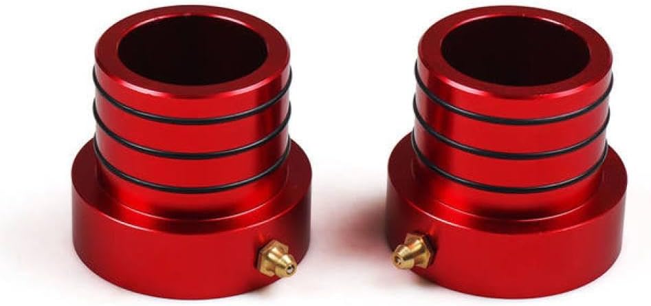 Front Left Right Axle Tube Seals Pair Kit Compatible With 1984 2001 Cherokee XJ 1987 2015 YJ TJ LJ JK(Red)