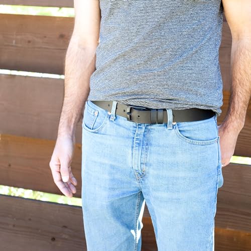 Thomas Bates Metal Free Transit Belt - Travel & TSA Friendly with Genuine Leather Hypoallergenic Strap for Men4