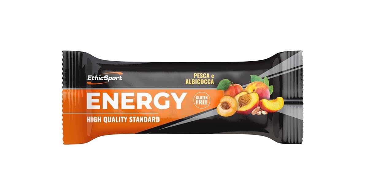 ETICHSPORT ENERGY BARRETTE DI CARBOIDRATI BOX 25 X 35 GR GUSTO PESCA E ALBICOCCA