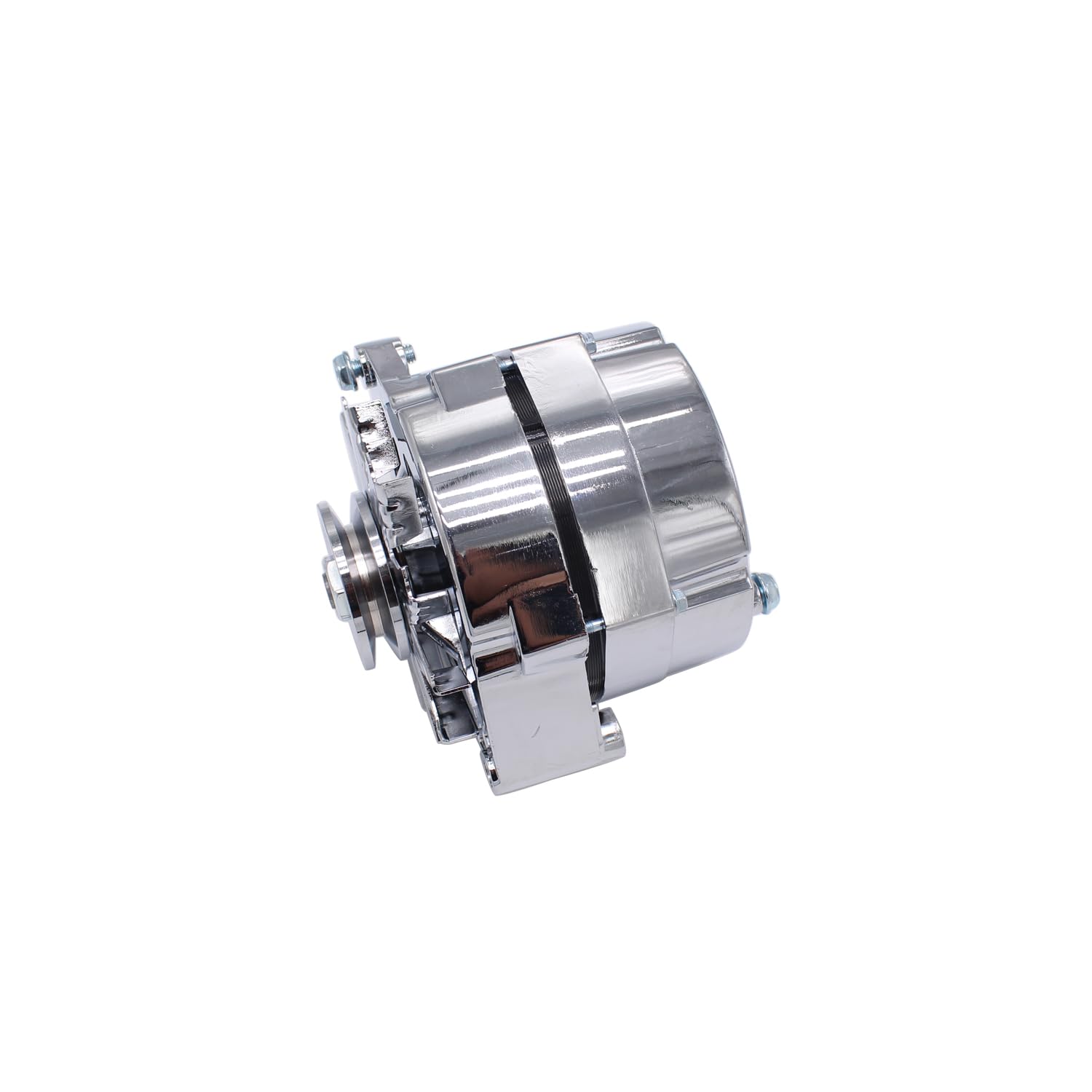Alternateur chromé pour tige de rue 110 A 1 fil auto-excitant GM 305 350 BBC SBC
