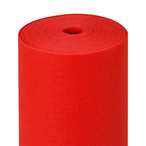 Nappe Spunbond 60 g/m² rouge à la texture textile pour réception chic