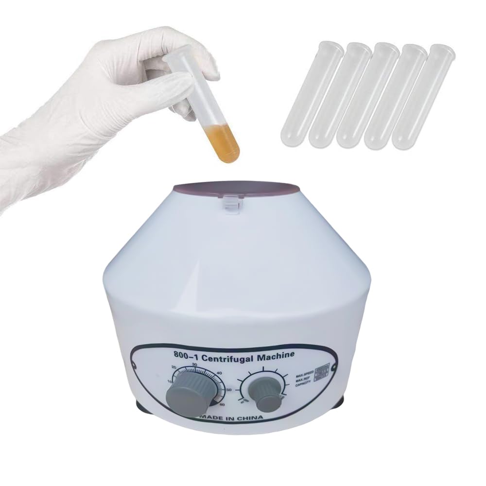 Centrifuga da tavolo, 6 x 20 ml, per plasma sanguigno, per laboratorio, centrifuga da tavolo, centrifuga elettrica, altezza provetta 25 W, 4000 rpm