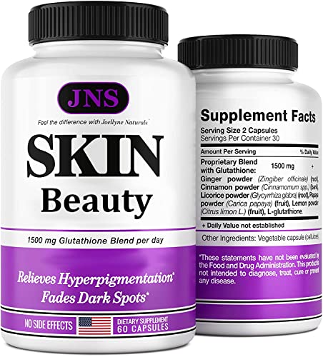 Glutathione Pills for Dark Spots - Made in USA Glutathione Supplement for Face & Body - Dark Spot Corrector, Melasma, Acne Spot & Hyperpigmentation Treatment - Anti-Aging Antioxidant Formula - 60 c