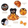CuteBone Thanksgiving Dog Fall Dresses Costume Velvet Holiday Small Dogs Clothes Onesie Pet Apparel Girl Puppy Skirt with Bow Hair Rope CVA52M-D #1