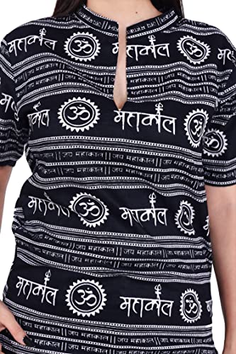 Image of Mahadev Printed Shirt for Men & Women || Shirt for Men & Women || Printed Shirt for Men || Pure Cotton Devotional Tshirts for Men and Women- Mahakal