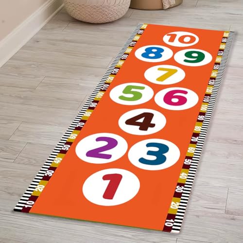 SHAIRMB HüPfspiel-Teppich FüR Kinder, Bodenspielteppich, Krabbel- Und Sprungmatte Mit Rutschfester RüCkseite, Tolles Geschenk FüR Jungen Und MäDchen, Raumdeko,08,80 * 120cm