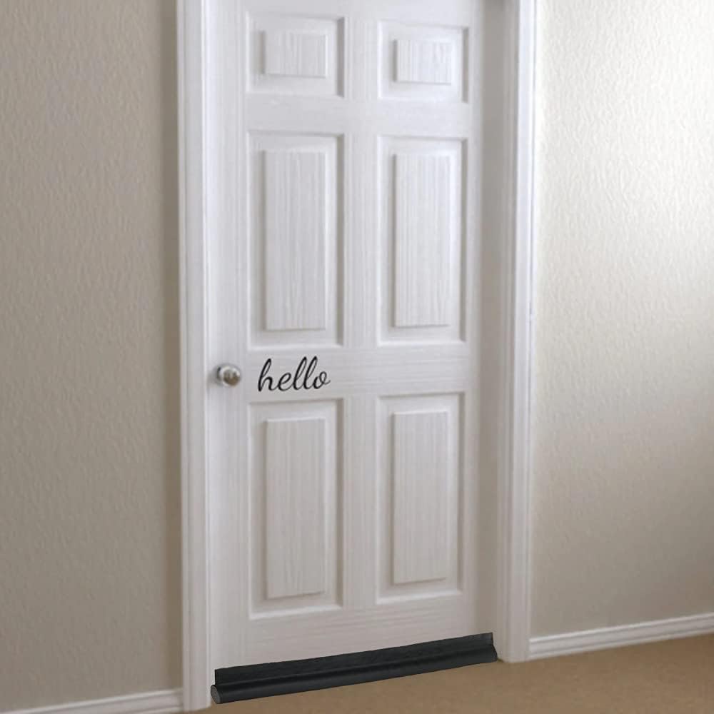 Door Draft Stopper Under Door Noise Blocker Sweeps for Interior Doors Gap Guard Sound Proof Weather Stripping ,32 inch