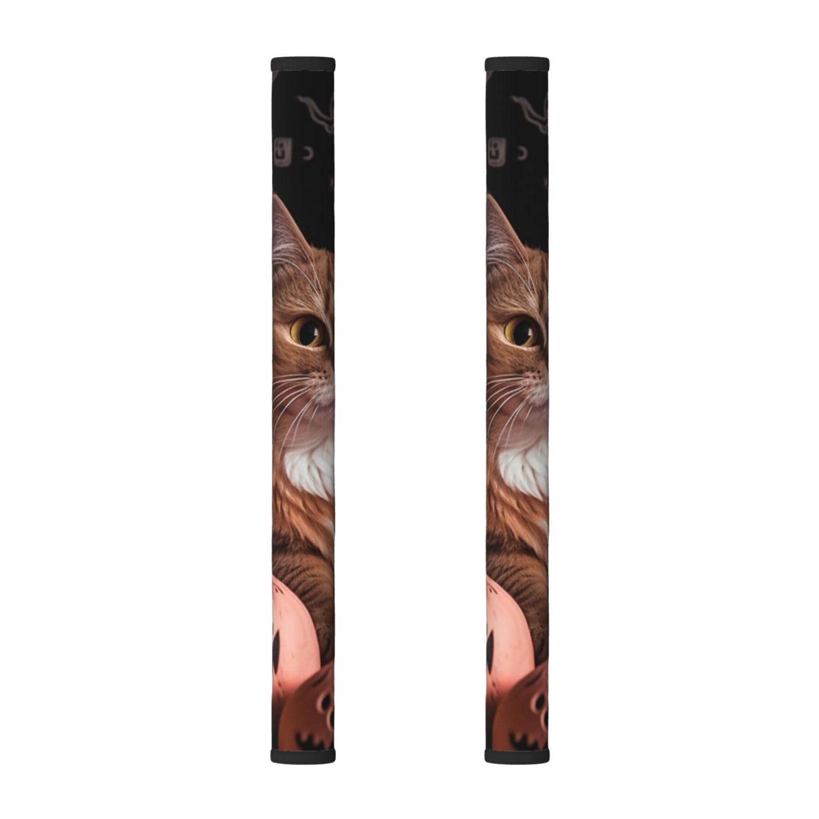VGFJHNDF Refrigerator Door Handle Covers 2-Pack, Halloween Cat Printed Protect and Decorate for Fridge Ovens Dishwashers