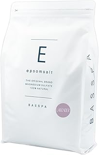 BASSPA エプソムソルト 選べる10種類の香り 硫酸マグネシウム 入浴剤 国内製造 計量スプーン付き (3kg, ラベンダー)
