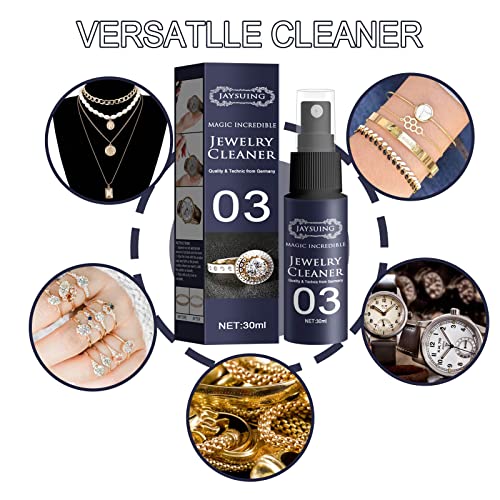 Diamond-Shine Jewelry Cleaner Spray, Instant Shine Jewelry Cleaner, Diamond, Gold & Silver Jewelry Cleaner Concentrate To Restore Sparkle (2Pcs) #TOP4