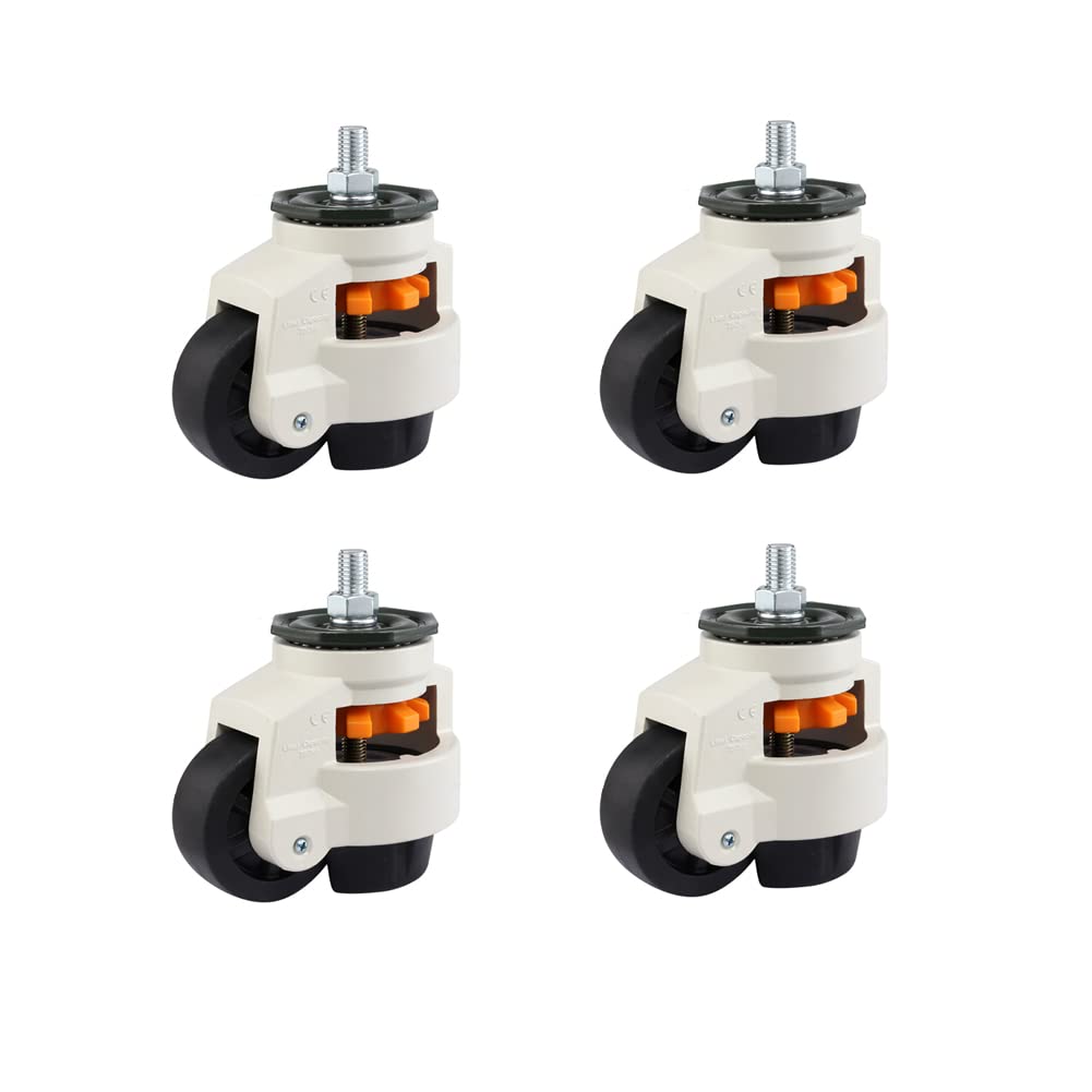 Robusto Ruote piroettanti 1600kg Macchine Ruote M14 Livellamento retrattile 100S Ruota livellamento rotelle girevoli Mobili banco lavoro Tavolo saldatura Attrezzature ospedaliere laboratorio 4 pcs