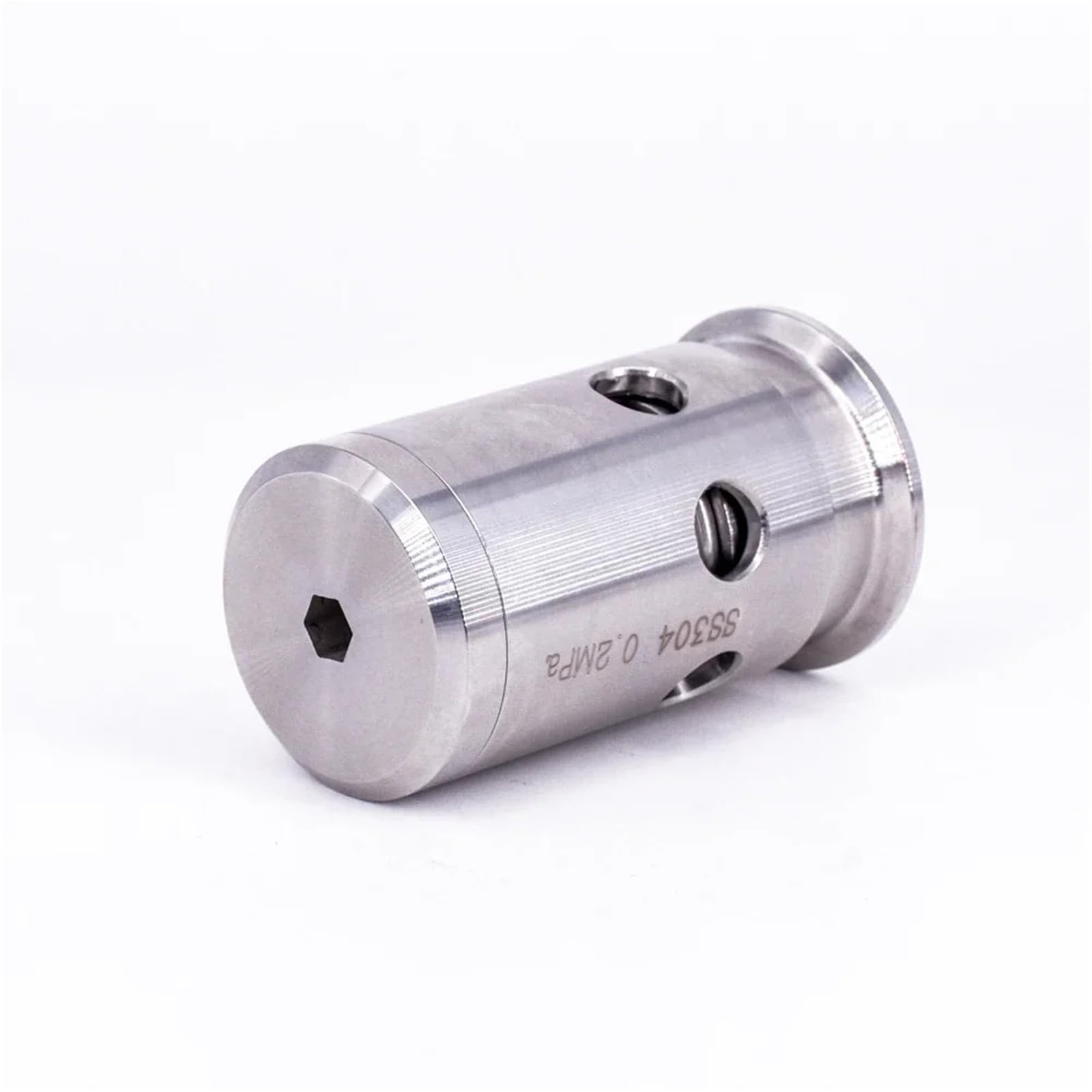 Válvula de seguridad de alivio de presión de 1,5" y 2" con abrazadera triple ajustable de 1, 2 y 3 bares, sanitaria, SUS304, for elaboración de cerveza