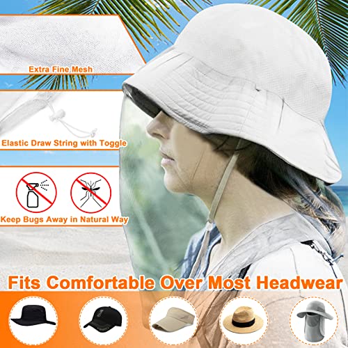 image for Benvo Mosquito Head Net, Face Neck Fly Netting Hood from Bugs Gnats No