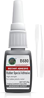 Weglau Rubber Glue, Rubber Adhesive, for bonding Between Rubber and Rubber, Rubber and Other Material. Instant Super Glue for Rubber, Tire, DIY Crafts, Rubber Edge, Rubber Tube, Rubber Product - 20g