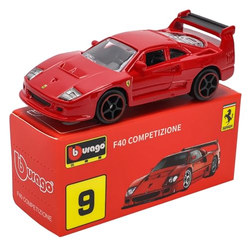 Image of Bburago 1:64 Scale Ferrari Series Model Collection Race Diecast Metal Model Car (F40 COMPETIZIONE)