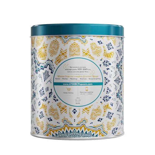 Image of 4700BC Gourmet Popcorn, Cranberry White Chocolate, Tin, 150g