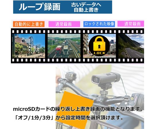 Amazon.co.jp: 池商 RAMASU 自転車用ドライブレコーダー 2Kモデル RA