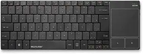 Teclado para Smart TV sem Fio com Touch Pad, Multilaser, Windows, Preto