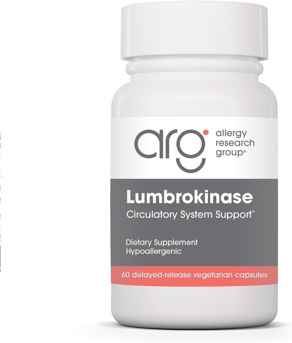 Allergy Research Group - Lumbrokinase - Circulatory System Support - 60 Delayed Release Capsules
