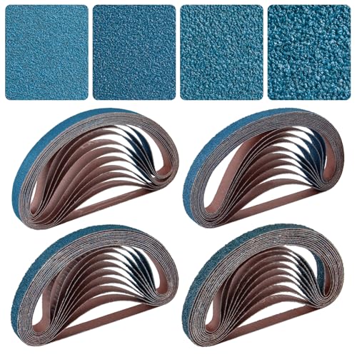 Tanzfrosch 1/2x18 Inch Belt Sander Sanding Belts Kit 40 Pcs