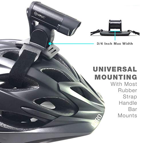 Night Provision Bike Light Helmet Mount for Cree Powered LED Bicycle Lights. Gemini, Magicshine, Stupidbright SB1, SB1600, SB2600, SB3000, Night Provision BX-300