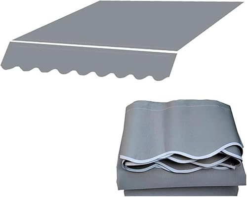 Reemplazo de tela retráctil para toldo, parasol para exteriores, protección UV, impermeable, 100% poliéster, refugio para patio, terraza, balcón