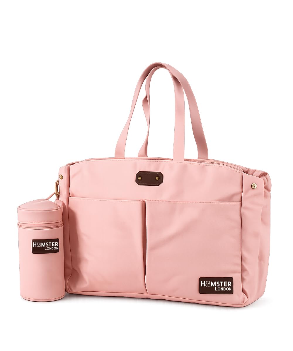 HAMSTER London Super Luxe Changing Satchel Messenger Bag | Multi-Compartment Waterproof Travel-Friendly Baby Diaper Satchel Messenger Bag-picture-31