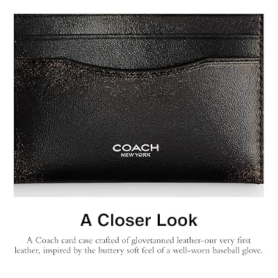 COACH Mens Flat Card Case
