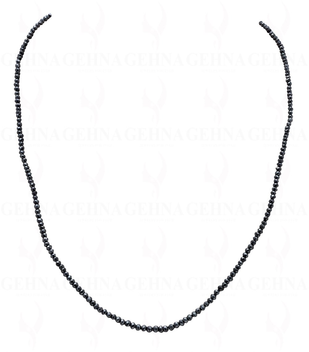 Gehna Jaipur Black Diamond Gemstone Faceted Bead String